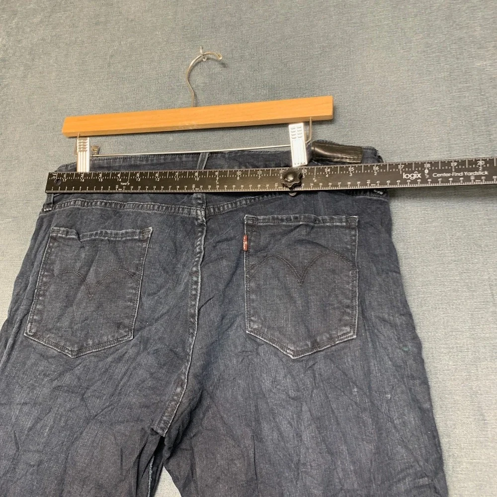Levi's Demi Curve Silhouette Mediane Jeans Mens 33x34 Blue Denim Cotton Stretch